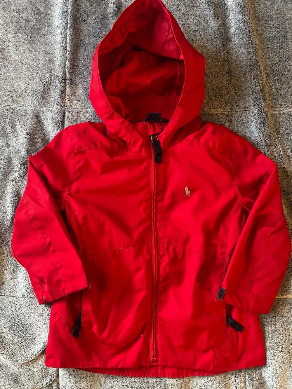 Kids Polo Ralph Lauren Red Zip Up Hooded Jacket - Picture 1 of 5